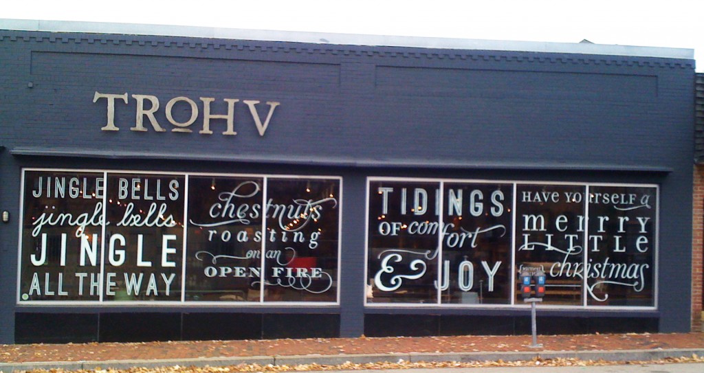 Trohv holiday typography