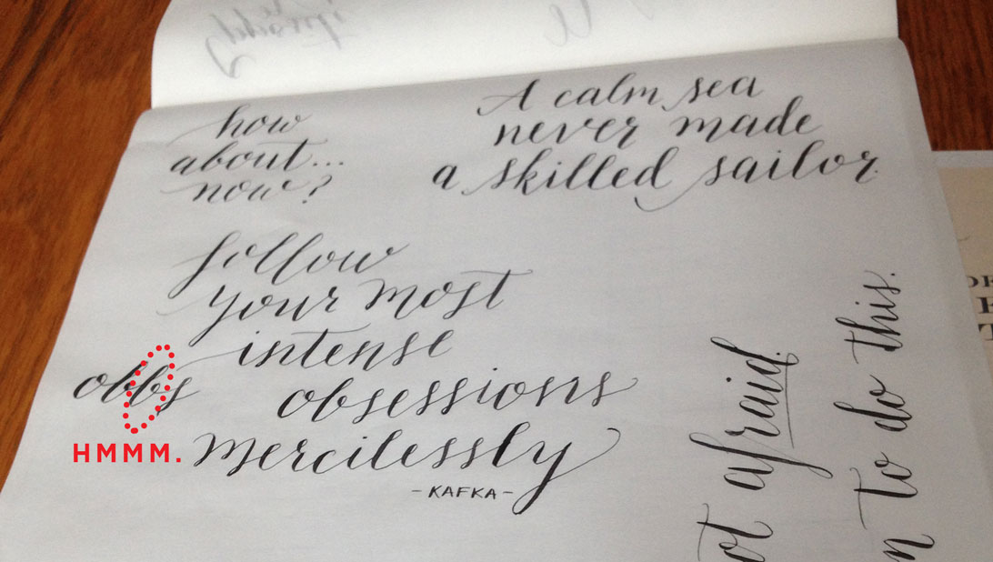 Pointed Pen Calligraphy Misspelling - Again