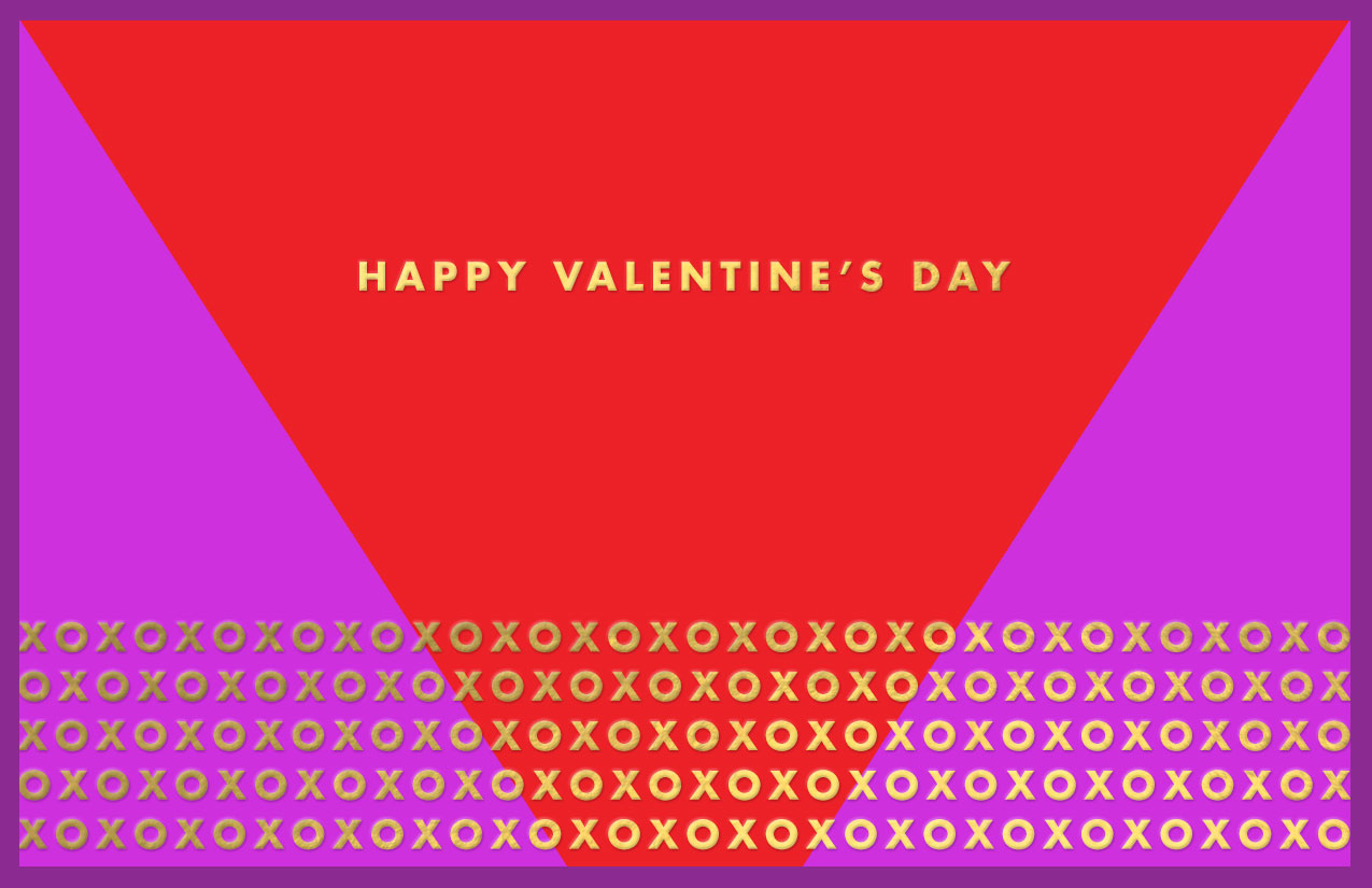 Free Printable Valentine's Day Card - xoxo